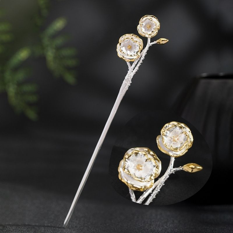 ひなげしのかんざし - 手作りの温もりと自然の美しさが融合 K146