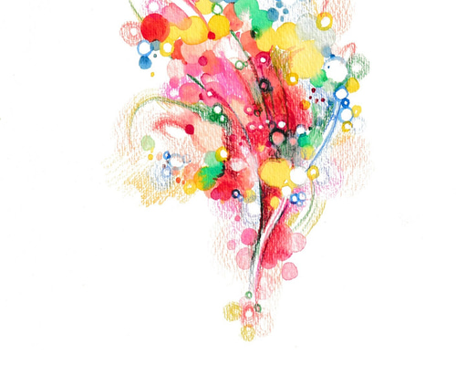 アクリル画 だるま 原画 ドローイング アクリル画 だるま 原画 ドローイング（絵を見る時間は, 優しい