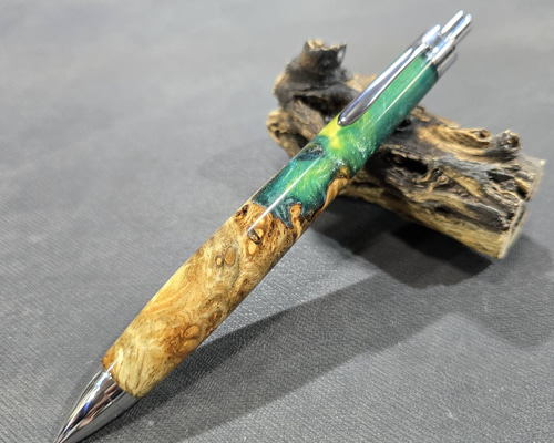 花梨瘤 ウッドレジンシャープペンシル【送料・ギフトボックス無料