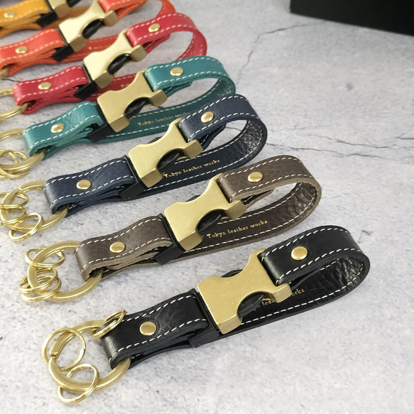 ♥どこにもない逸品がここに　バックルキー　キーホルダー　無料刻印　 4枚目の画像