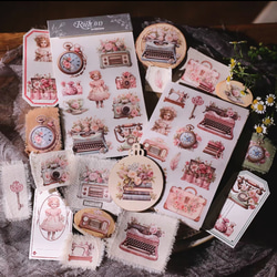 ♡アンティークヴィンテージキッズデスクデカールシールラシュトンベビーナーサリー ♡アンティークヴィンテージキッズデスクデカールシール