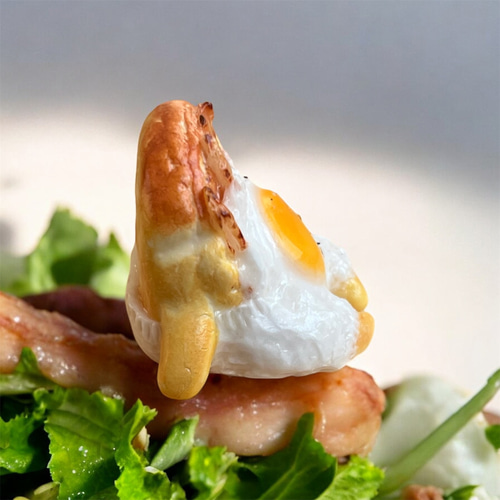 エグパンベーコン》 Egg pan♡chu フィギュア 置き物 フェイクフード