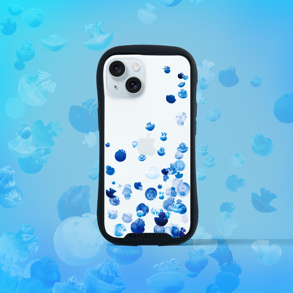 箱庭水族館：クラゲ グリップケース（クリア）浅虫水族館 iPhoneケース