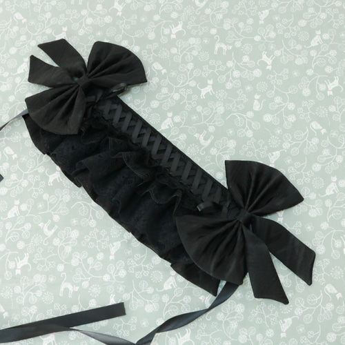 ♡ Baby ロリータ フリルリボン サテンボンネット black ♡ BABY, THE STARS SHINE BRIGHT