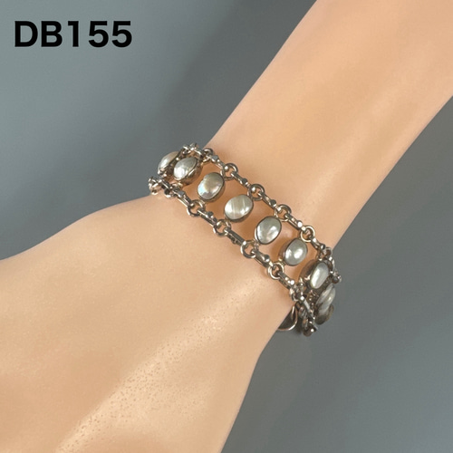 淡水パール シルバー925 マンテル ブレスレット DB155 天然石 pinky