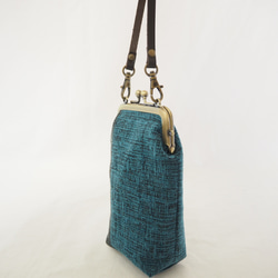 藍色提花煙袋 第3張的照片