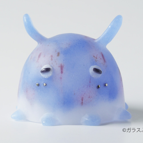 めんだこ ガラス「めんだこ(梅雨2)」/ オブジェ 置物 メンダコ 立体