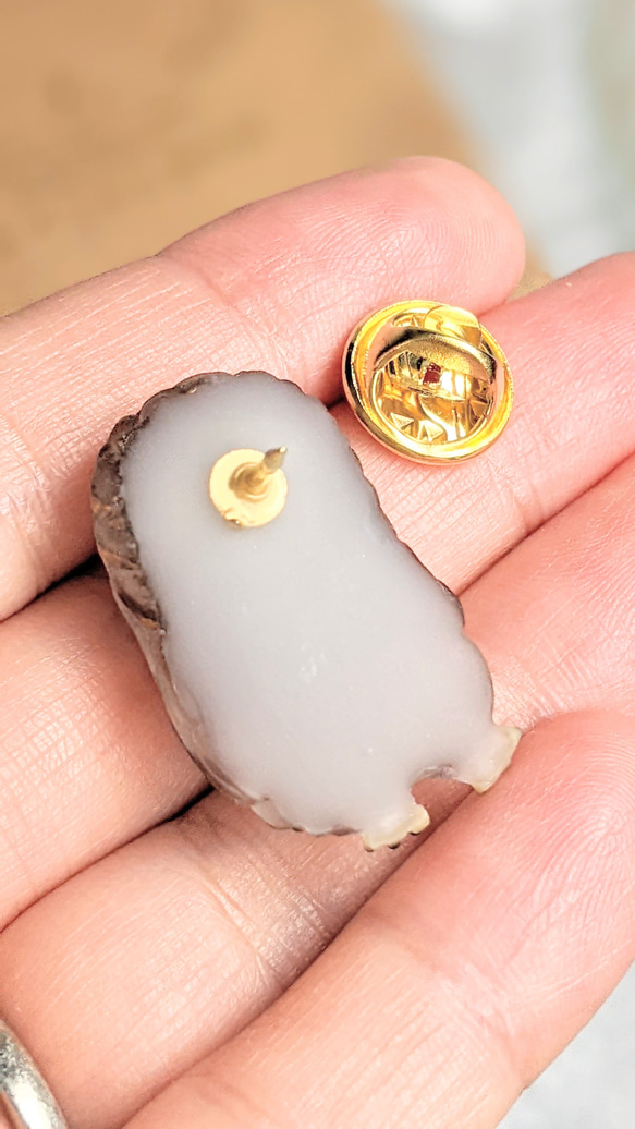 ふくろうさんのピンバッジ／アクセサリー 6枚目の画像