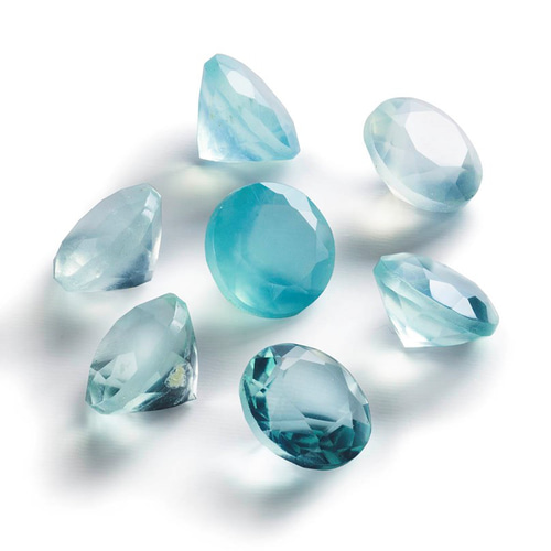 1粒売り 宝石質ペルー産ブルーオパールAAA- ルース ラウンドファセット