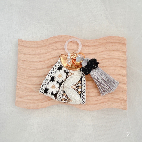 ⑅インド刺繍リボン⑅アンブレラマーカー その他雑貨 hanyuka handmade