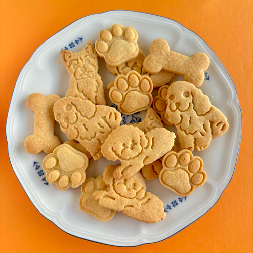 犬✴︎肉球 2種類のスタンプ付き【クッキー型】 クッキー型 NICA 通販