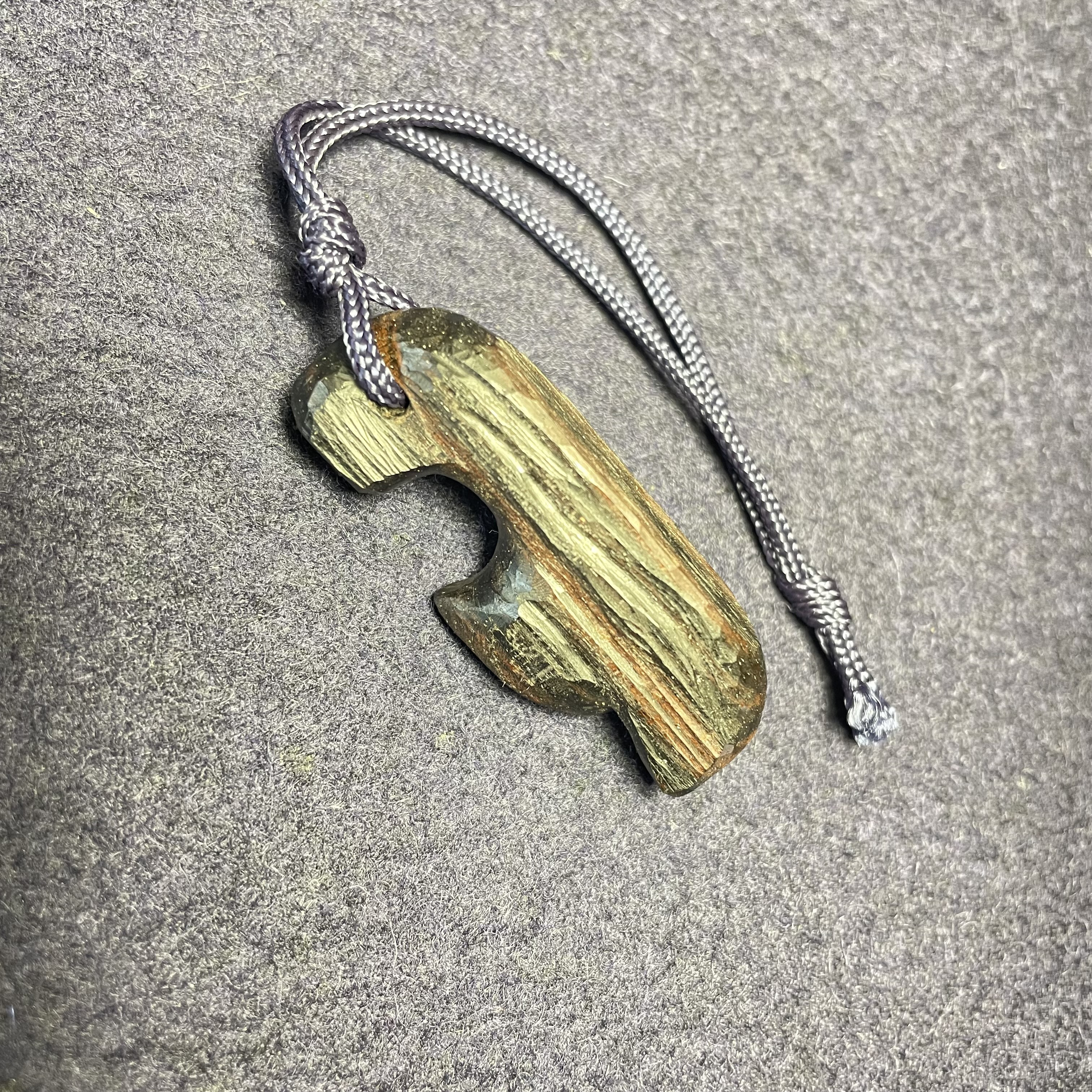 木製彫刻 ピノキオ作　ネックレス