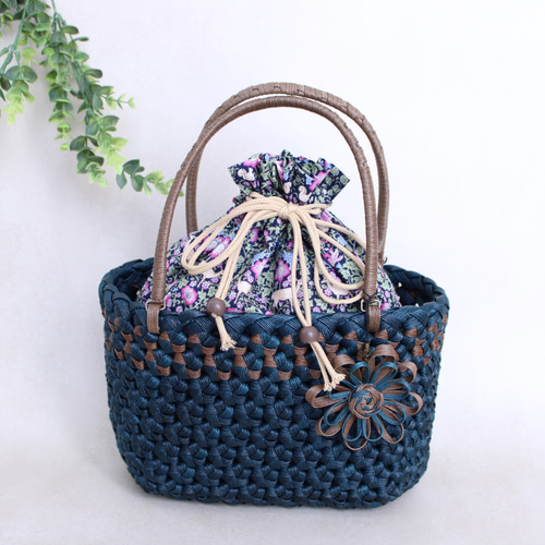 【美品】ジバンシー かごバッグ ストローバッグ ブルー系 G柄 かごバッグ カゴバック ストローバッグ S ビニール ブルー 219507 1個