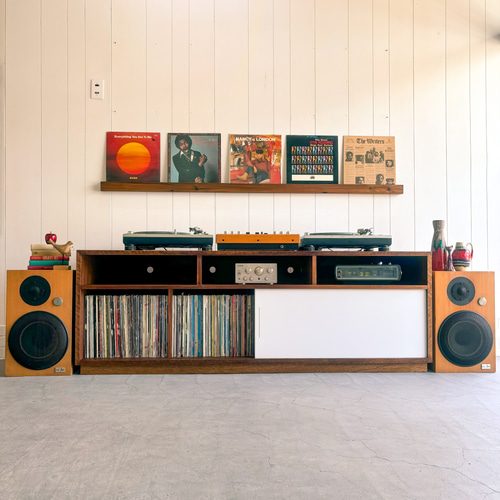 BROWN'S AUDIO BOARD【LOW・WHITE】サイズ変更可能 本棚 テレビ