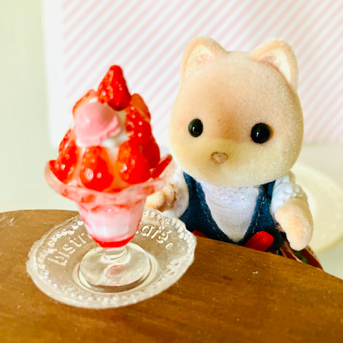 ミニチュア◆いちごとお花のデザート◆ top.jpg