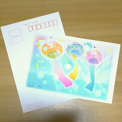 A4サイズ】パステルアート 3色による星空のカーテン パステル画