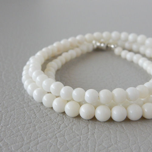 2way/50cm〗白珊瑚ネックレス SV925【1541】 ネックレス・ペンダント R  