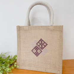 こぎん刺し レザーバッグ ボストンバッグ 2way ショルダー ハンドメイド No.30 こぎん刺し♪トートバッグの通販 by pnorip's shop｜ラクマ