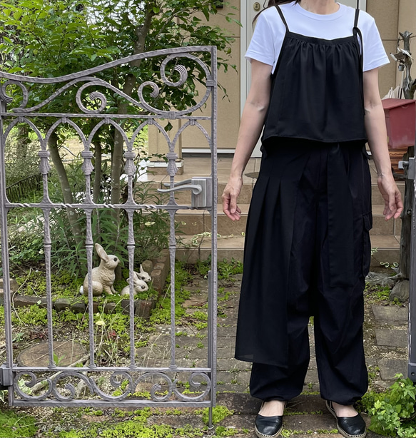 着物リメイク　キャミソール＆ペチパンツ✖️2セット 着物リメイクセットアップ ツーピース 2部式 和洋折衷 鮮やかな朱色に