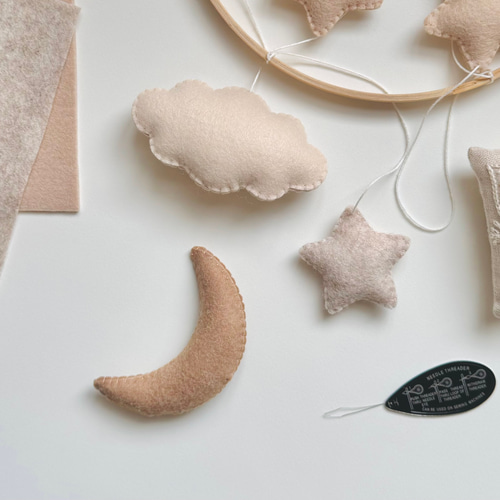 ベビーモビールキット / brown 雑貨・その他 May felt mobile 通販