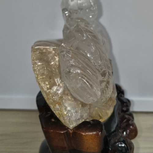 水晶 龍の彫刻 置物 在庫セールのため、4万円が半額以下のお値段