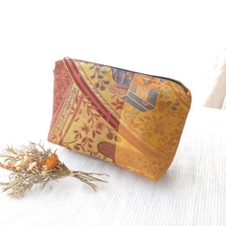 1483★正絹 袋帯 5本セット おまとめ リメイク素材 着物正絹帯リメイクハンドバッグ&ポーチA4サイズ No.19 縦長