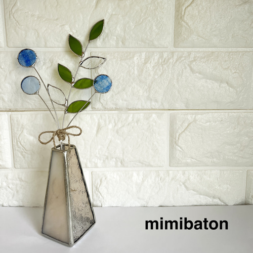 【new】mimibaton＊ステンドグラスのスワッグ＊ mimibaton＊ステンドグラスのスワッグ＊ アートフラワー