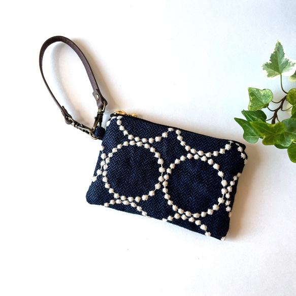 ミナペルホネン　ハンドメイド　ポーチ ミナペルホネン 刺繍ポーチ ポーチ chardon 通販 17963489｜Creema