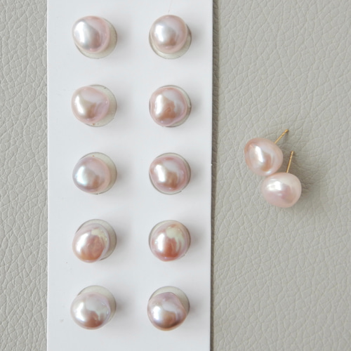 e.m☆❤　大粒訳あり淡水パールピンクピアス 楽天市場】me.luxe K10 ゴールド 4mm 淡水パール ピンクパール