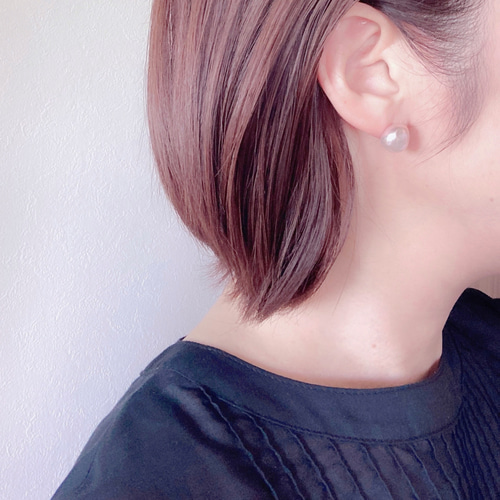 e.m☆❤　大粒訳あり淡水パールピンクピアス e.m☆様専用❤ 大粒訳あり淡水パールピンクピアス