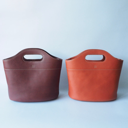 希少✨美品✨ラルフローレン　かごバッグ　トートバッグ　バケツ型　本革 トートバッグ バケツ型 | 本革 シュリンクレザー ブラウニー