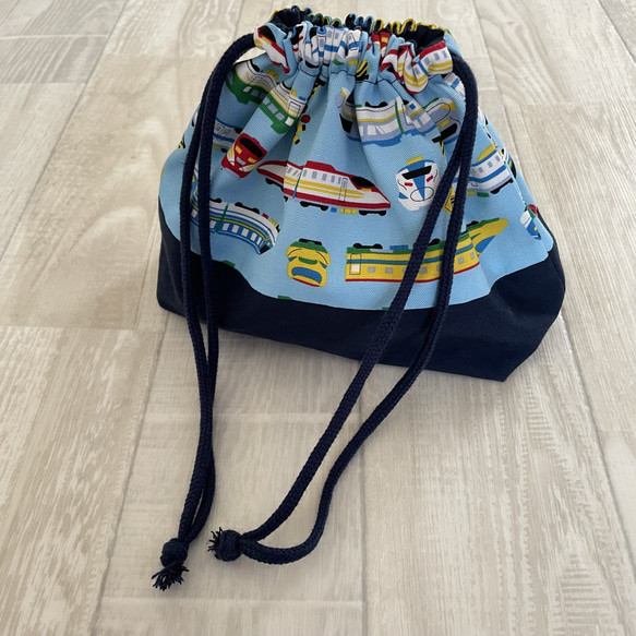 オーダー品】お弁当袋新幹線ネイビー色違いあり