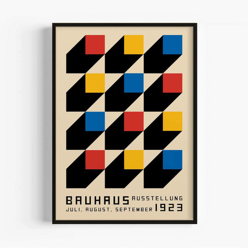 バウハウス Bauhaus アートポスター B2版 建築バウハウスデザインポスター – Ink Jp