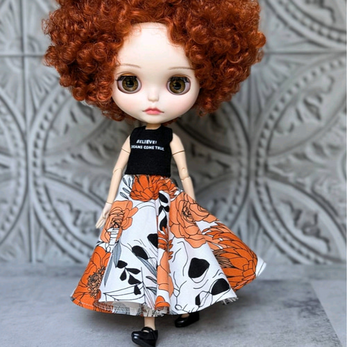 ✤ Skull Noir ✤ 540度サーキュラースカート ブライス ブライス