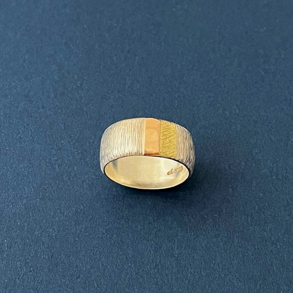 d-NHディーエヌエイチ -stoffa- リング [ ＳＶ925･K10･K18金箔] #7309