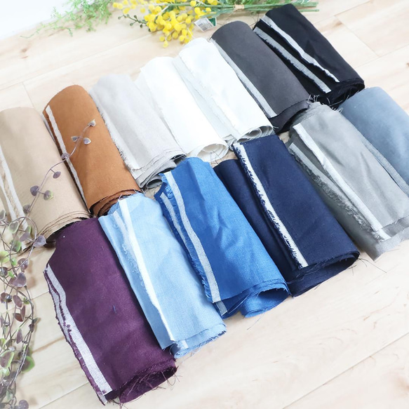 お中元やプレゼントにも　夏の必需品　麻のハーフパンツ（リネンツイル／全8色） 15枚目の画像