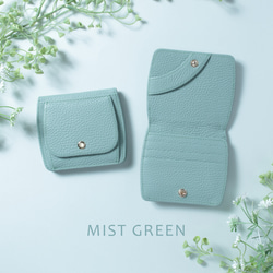 ほんのりまるい コンパクト折り財布 イタリアンレザー【ニュアンスカラー】 5枚目の画像