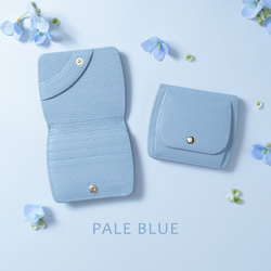 ほんのりまるい コンパクト折り財布 イタリアンレザー【ニュアンスカラー】 4枚目の画像