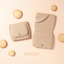 ほんのりまるい コンパクト折り財布 イタリアンレザー【ニュアンスカラー】 3枚目の画像