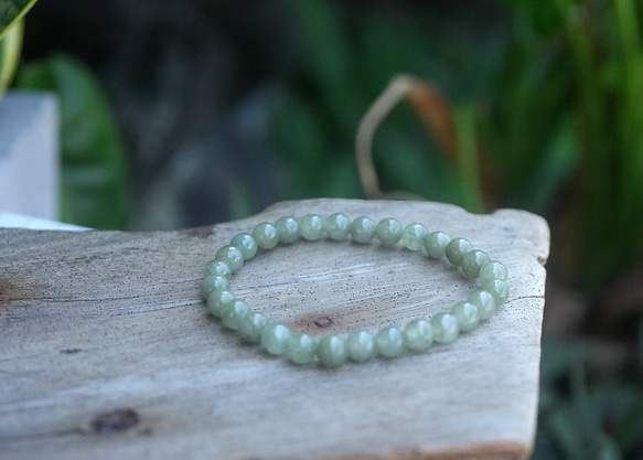 ミャンマー産★本翡翠★ブレスレット 1620 2枚目の画像