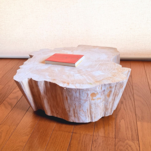 国産天然木 東濃ひのき根元テーブル・珈琲テーブル・無垢無塗装  