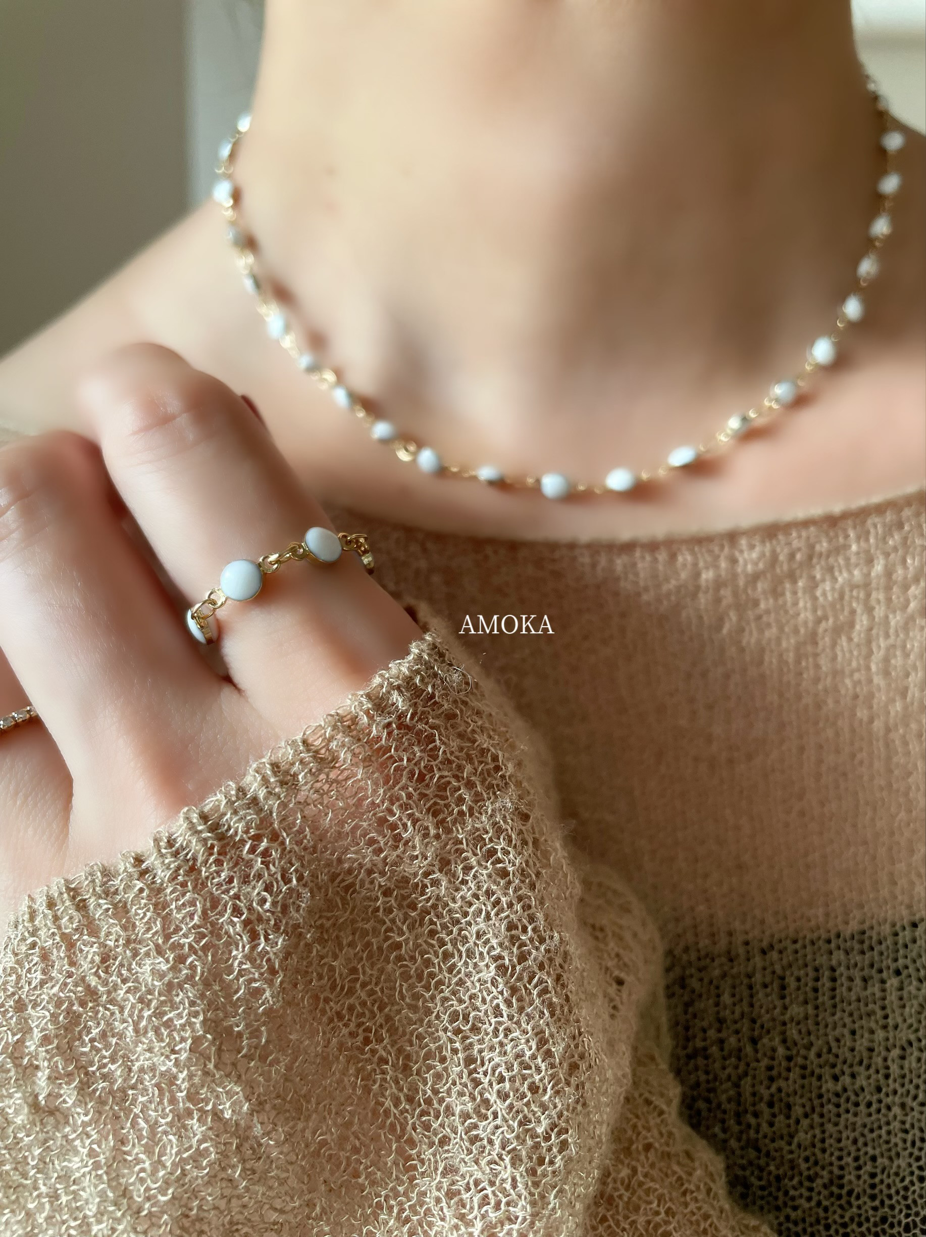 【セット販売】万能に楽しめるデザインネックレス×リング