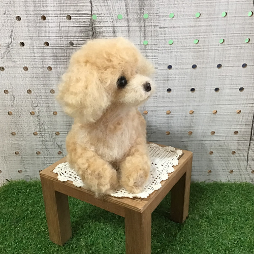 けいてぃ様専用 トイプードル編みぐるみ（植毛） 犬【伏せポーズ