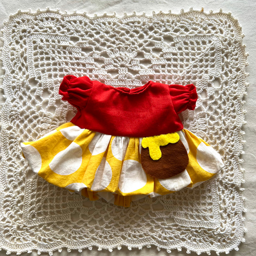 ポーチサイズシェリーメイちゃん用☆ はちみつだいすきワンピース