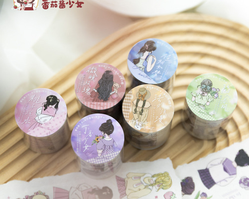 ロールシール 瞬時の心拍数 6種類各2m コラージュ 素材