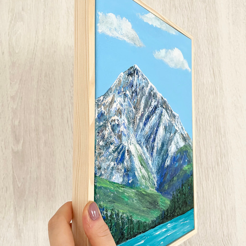 キャンバスアート、mountain scenery ,山の景色の絵、山の絵、山