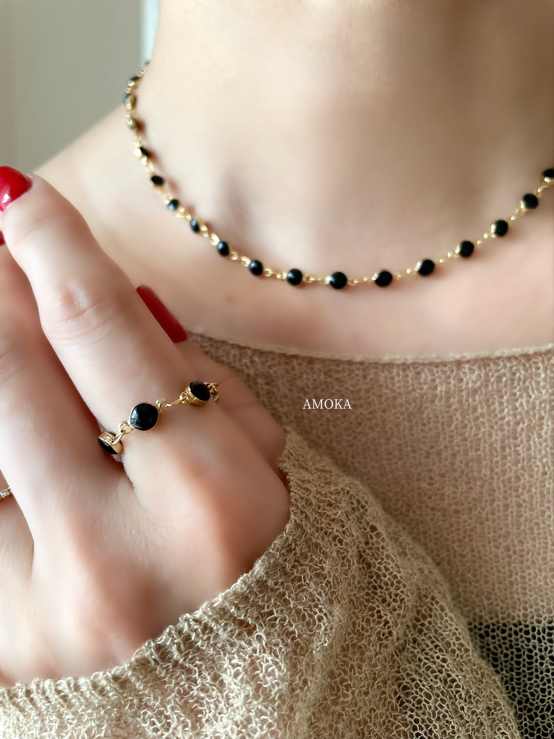 【セット販売】万能に楽しめるデザインネックレス×リング