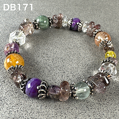 スギライト スーパーセブン ルチル セラフィナイト ブレスレット DB171  