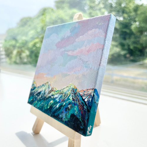 キャンバスアート、mountain scenery ,山の景色の絵、山の絵、山