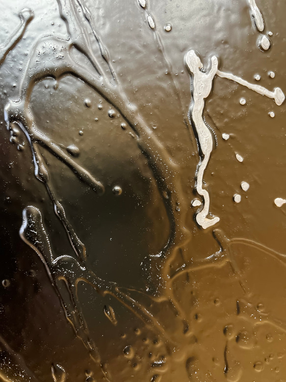 漆アートパネル　壁掛け/ 黒　シンプルモダン 